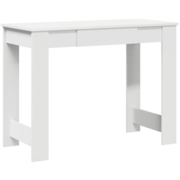 vidaXL 3 Shelf Desk Brown - Size: 75 x 100 x 45cm - White - Wilko - thumbnail 3