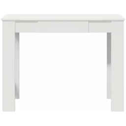 vidaXL 3 Shelf Desk Brown - Size: 75 x 100 x 45cm - White - Wilko - thumbnail 5