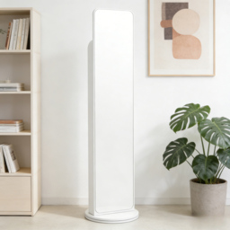 Living and Home Warm White Rotating Full Length Mirror with Magazine Rack 168 x 40cm - Wilko - thumbnail 3