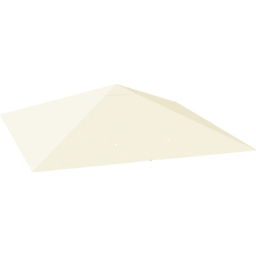 Outsunny 3 x 3m Cream White Gazebo Canopy Replacement Cover - Wilko
