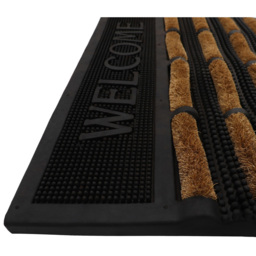 JVL Nimbus Welcome Scraper Doormat 40 x 60cm - Brown - JVL Homewares - Wilko - thumbnail 4