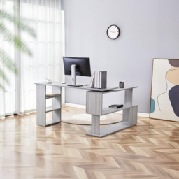 Kosy Koala Grey Wooden L Shaped Office Desk - Wilko - thumbnail 4