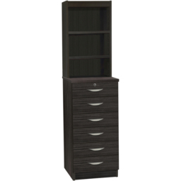 R White Cabinets 6 Drawer 3 Shelf Black Chest of Drawers with Hutch - Wilko - thumbnail 3