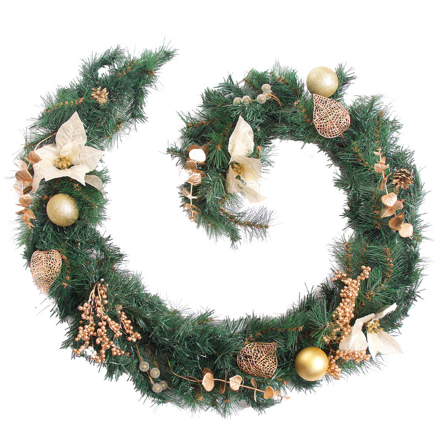 Best Artificial Gold Christmas Garland 180cm - Wilko - image 1