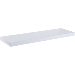 Innoteck 80cm High Gloss White Floating Shelf - Size: 3.8 x 80 x 23.5cm - Wilko - thumbnail 1