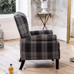 Artemis Home Stanfield Grey Manual Recliner Armchair - Size: Single - Wilko - thumbnail 4