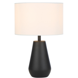 Lighting Collection Orson White Shade Pair Touch Table Lamp - Size: 30 x 20 x 20cm - Black - Wilko - thumbnail 4