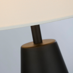 Lighting Collection Orson White Shade Pair Touch Table Lamp - Size: 30 x 20 x 20cm - Black - Wilko - thumbnail 5