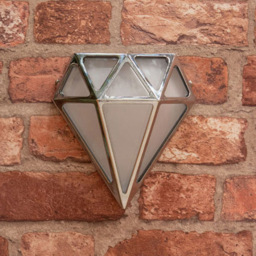 ValueLight Diamond Chrome LED Bathroom Outdoor Wall Light - Size: 8 x 18 x 16.5cm - Silver - ValueLights - Wilko - thumbnail 3