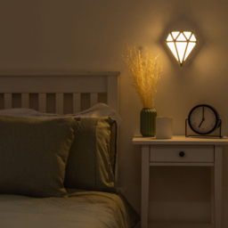ValueLight Diamond Chrome LED Bathroom Outdoor Wall Light - Size: 8 x 18 x 16.5cm - Silver - ValueLights - Wilko - thumbnail 5