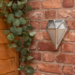 ValueLight Diamond Chrome LED Bathroom Outdoor Wall Light - Size: 8 x 18 x 16.5cm - Silver - ValueLights - Wilko - thumbnail 6