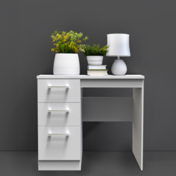 Crowndale Devon 3 Drawer Grey Dressing Table - Size: 40 x 97 x 80cm - Wilko - thumbnail 6