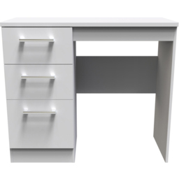 Crowndale Devon 3 Drawer Grey Dressing Table - Size: 40 x 97 x 80cm - Wilko - thumbnail 4