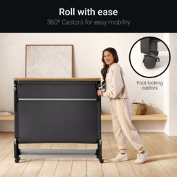 Jay-Be GP120 Small Double Grand Folding Bed with e-Pocket Tufted Mattress - Black - Wilko - thumbnail 5