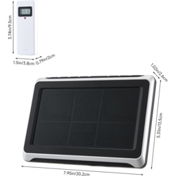 Living and Home Wireless Digital Weather Station with Outdoor Sensor - Size: 13.5 x 20.2 x 2.6cm - Black/White - Wilko - thumbnail 5