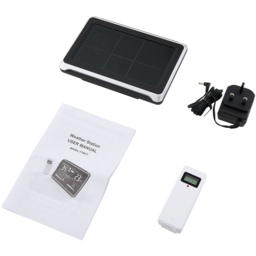 Living and Home Wireless Digital Weather Station with Outdoor Sensor - Size: 13.5 x 20.2 x 2.6cm - Black/White - Wilko - thumbnail 3