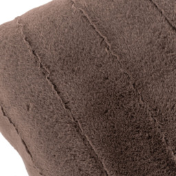 Paoletti Empress Taupe Faux Fur Cushion - Size: 45 x 45 cm - Multi - Wilko - thumbnail 4