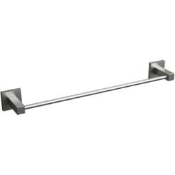 Rothley Brushed Silver Square Towel Rail 450mm - Size: 9.5 x 6.5 x 52cm - Wilko