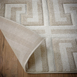 Origins Greek Key Cream Light Beige Rug 160 x 230cm - Wilko - thumbnail 4