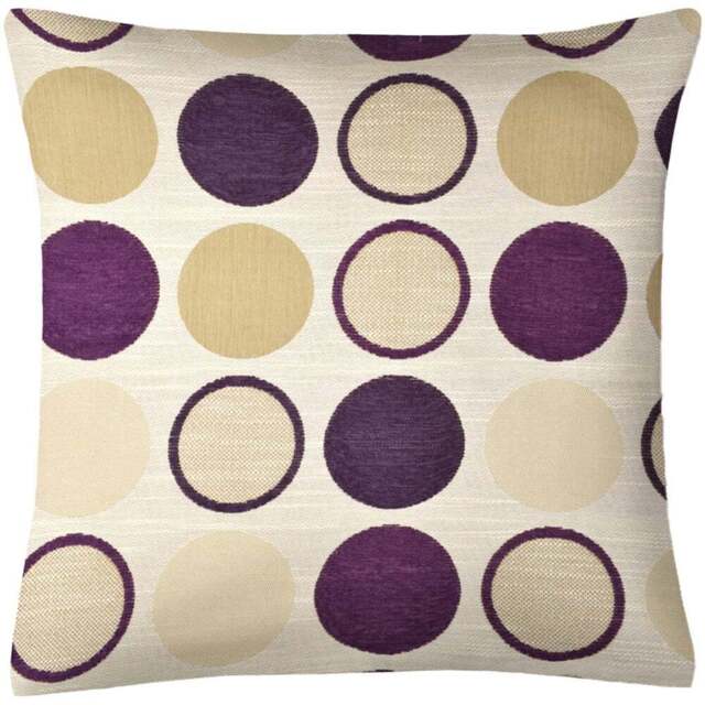 Intimates Idaho Aubergine Filled Cushion 56 x 56cm 2 Pack - Purple - Wilko - image 1