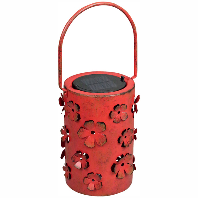 Luxform Red LED Garden Solar Daisy Flower Lantern - Size: 13 x 14 x 18.5cm - Wilko - image 1