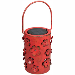 Luxform Red LED Garden Solar Daisy Flower Lantern - Size: 13 x 14 x 18.5cm - Wilko - thumbnail 1