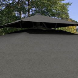 Outsunny Dark Grey Double Tier Crank Handle Cantilever Parasol with Ruffles 2.5m - Size: 3m - Wilko - thumbnail 4