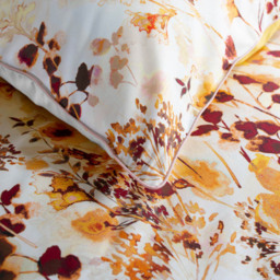 The Lyndon Company Single Spice Watercolour Floral 180 Thread Count Duvet Set - Brown - Wilko - thumbnail 3
