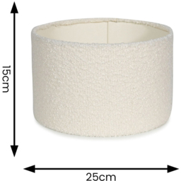 ValueLights Reni Cream Boucle Small Shade - Size: 15 x 25 x 25cm - Wilko - thumbnail 7