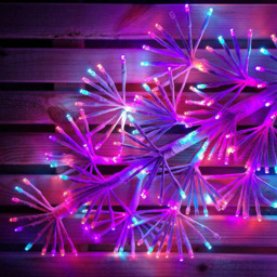 Samuel Alexander Rainbow LED Twinkling Starburst Snowflake Christmas Decoration 1.2m - Size: 120 x 120 x 10cm - White - Wilko - thumbnail 4