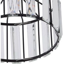 Living and Home E27 Screw Black Crystal Ceiling Light - Size: 20 x 19 x 19cm - Wilko - thumbnail 5