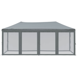 vidaXL 3 x 6m Anthracite Party Tent with Sidewalls - Grey - Wilko - thumbnail 4