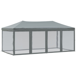 vidaXL 3 x 6m Anthracite Party Tent with Sidewalls - Grey - Wilko - thumbnail 3
