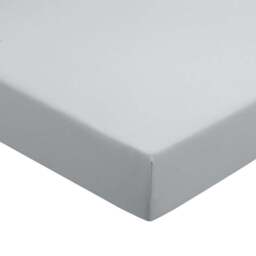 Helena Springfield Super King Size Silver Plain Dye Fitted Bed Sheet - Wilko