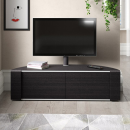MDA Designs Sirius 1600 2 Door Black Complete TV Cabinet - Size: 45 x 160 x 48cm - Wilko - thumbnail 6