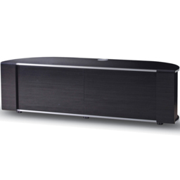 MDA Designs Sirius 1600 2 Door Black Complete TV Cabinet - Size: 45 x 160 x 48cm - Wilko - thumbnail 3