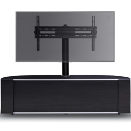 MDA Designs Sirius 1600 2 Door Black Complete TV Cabinet - Size: 45 x 160 x 48cm - Wilko - thumbnail 5