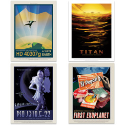 Artery8 NASA Space Grand Tour Exploration Wall Art Print 30 x 41cm 17 Pack - Size: 40.5 x 30.5 x 0.3cm - Multi - Wilko - thumbnail 4