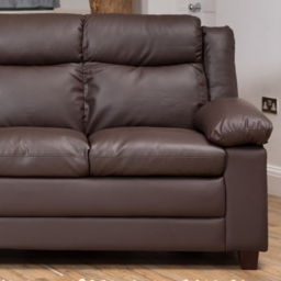 Standish 3 Seater Brown Bonded Leather Sofa - Artemis Home - Wilko - thumbnail 4