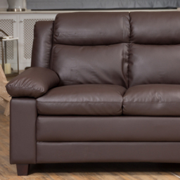 Standish 3 Seater Brown Bonded Leather Sofa - Artemis Home - Wilko - thumbnail 3