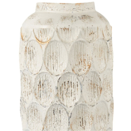 Isla Tall Metal Vase 54cm - White - Wilko - thumbnail 6