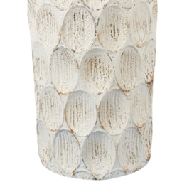 Isla Tall Metal Vase 54cm - White - Wilko - thumbnail 7