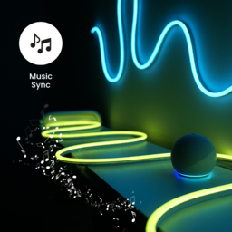 ValueLights Smart App-Control Music Sync Wall Gaming Neon Rope Light Kit 3m - Size: 300 x 12.5 x 2cm - White - Wilko - thumbnail 5