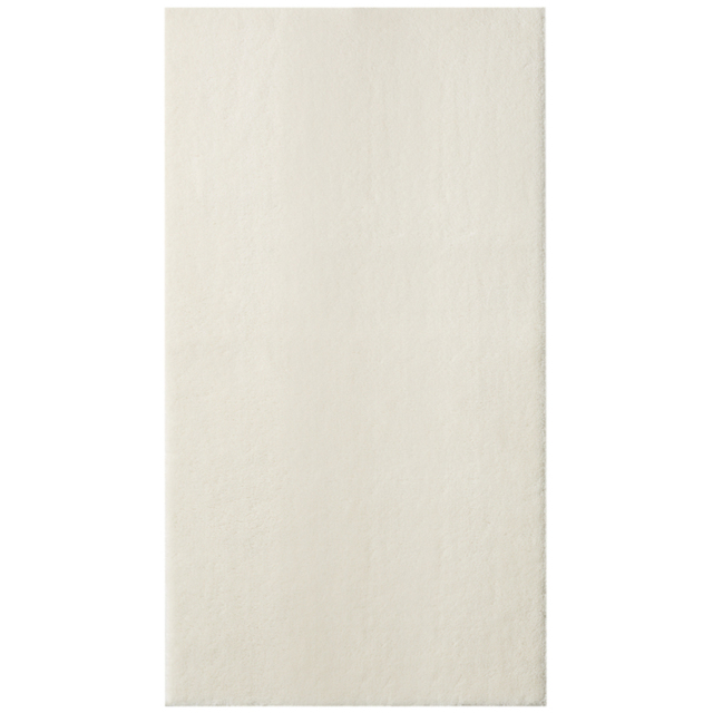 tectake Zonelle Cream Short Pile Ultra Soft Rug 110 x 60cm - Size: 97 x 37.5 x 45cm - Black - Wilko - image 1