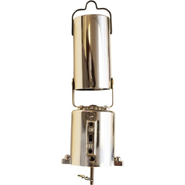 FX Lab Silver Battery Mirror Ball Motor - Size: 4 x 4 x 20cm - FXLab - Wilko - image 1