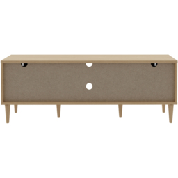 Florence Calasetta 2 Door 2 Shelf Light Oak Rattan TV Unit - Size: 41 x 159 x 57cm - Multi - Furniture to Go - Wilko - thumbnail 6