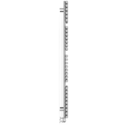 Terma Rolo Towel 3454BTU Salt n Pepper Heated Towel Rail 1800 x 520mm - Size: 180 x 52 x 12.7cm - Grey - Wilko - thumbnail 5