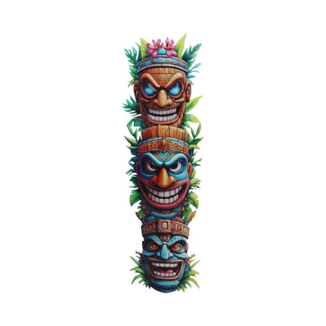 Indoor and Outdoor Tiki Trio Wall Hanging - Wilko - image 1
