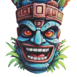 Indoor and Outdoor Tiki Trio Wall Hanging - Wilko - thumbnail 6