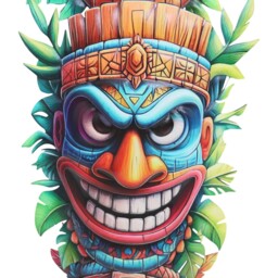 Indoor and Outdoor Tiki Trio Wall Hanging - Wilko - thumbnail 5